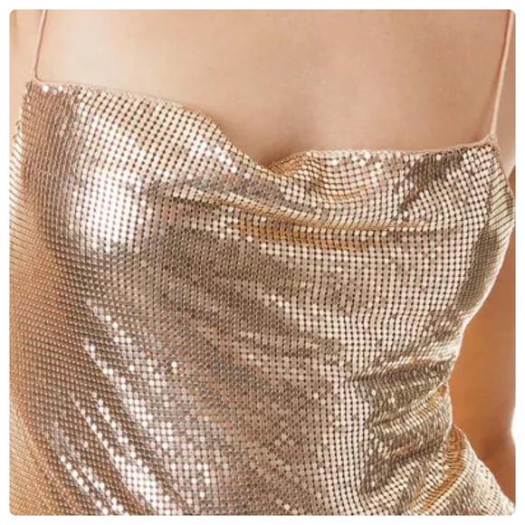 ALICE + OLIVIA Harmony Chainmail Mini Slip Dress - Picture 5 of 12